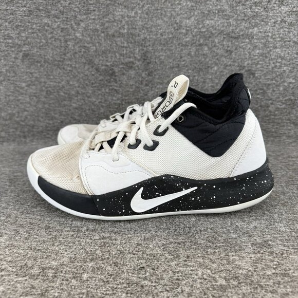✅NIKE Paul George 3 Basketball Shoes Mens 8 PG3 Sneaker Black/White CN9512-108 - Picture 9 of 11